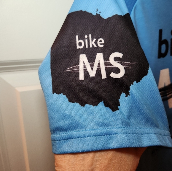 PRIMAL BIKE MS 2017 CYCLING JERSEY MENS SZ MEDIUM Orange Blue EUC - Picture 4 of 8